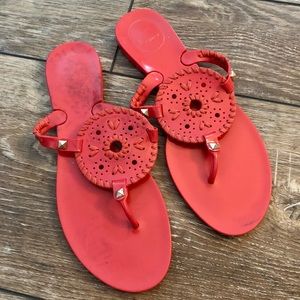 Jack Rogers red jelly sandals size 8